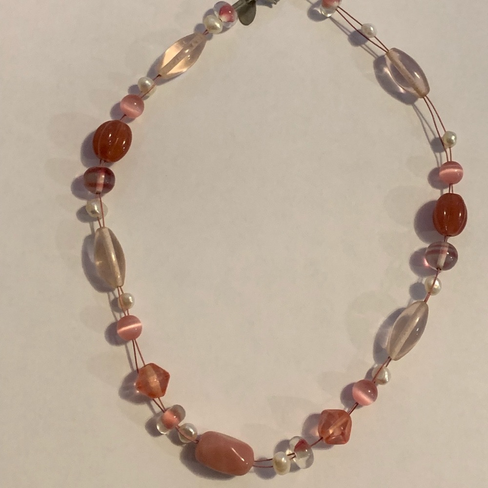 Lia Sophia Pink Necklace